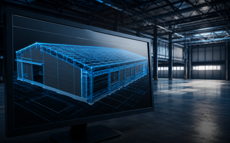 Проект ангара из сэндвич-панелей: от типового решения до BIM-модели
